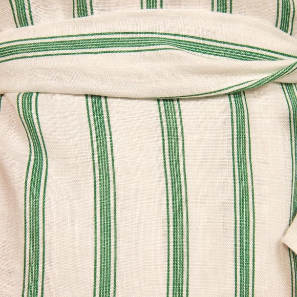 ***HOST PICK!*** Reformation Petite Courts Dress White Linen/Green Stripe XSP - Picture 5 of 7